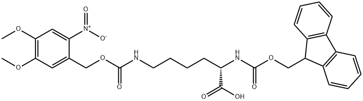 Fmoc-L-Lys(Nvoc)-OH 结构式