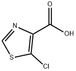 5-氯噻唑-4-羧酸 结构式