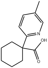 Cyclohexanecarboxylic acid, 1-(5-methyl-2-pyridinyl)- 结构式