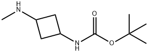 tert-butyl N-[3-(methylamino)cyclobutyl]carbamate, Mixture of diastereomers 结构式