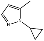 1H-Pyrazole, 1-cyclopropyl-5-methyl- 结构式