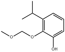 Phenol, 2-(methoxymethoxy)-3-(1-methylethyl)- 结构式