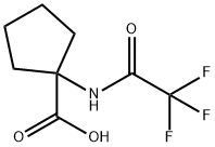 1-(2,2,2-三氟乙酰氨基)环戊烷-1-羧酸 结构式