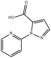 1H-Pyrazole-5-carboxylic acid, 1-(2-pyridinyl)- 结构式