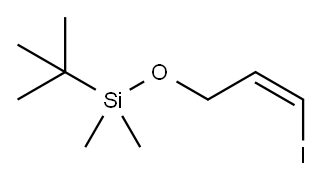 (Z)-叔丁基((3-碘烯丙基)氧基)二甲基硅烷 结构式