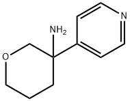 2H-Pyran-3-amine, tetrahydro-3-(4-pyridinyl)- 结构式