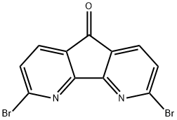 2,8-dibromo-5H-cyclopenta[1,2-b:5,4-b']dipyridin-5-one 结构式