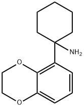 Cyclohexanamine, 1-(2,3-dihydro-1,4-benzodioxin-5-yl)- 结构式