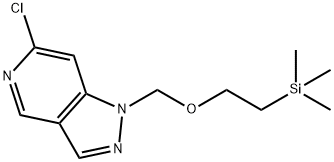 1H-Pyrazolo[4,3-c]pyridine, 6-chloro-1-[[2-(trimethylsilyl)ethoxy]methyl]- 结构式