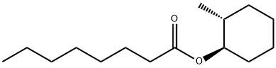 rel-Octanoic acid (1S*)-2β*-methylcyclohexane-1α*-yl ester 结构式