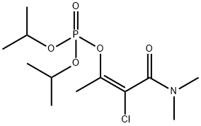 Phosphoric acid, diisopropyl ester, ester with 2-chloro-3-hydroxy-N,N-dimethylcrotonamide (8CI) 结构式