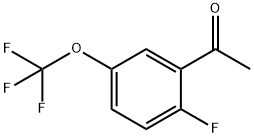 2-氟-4-三氟甲氧基苯乙酮 结构式