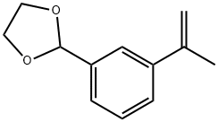 2-（3-（丙-1-烯-2-基）苯基）-1,3-二氧戊环 结构式