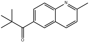 2,2-Dimethyl-1-(2-methylquinolin-6-y l)propan-1-one 结构式