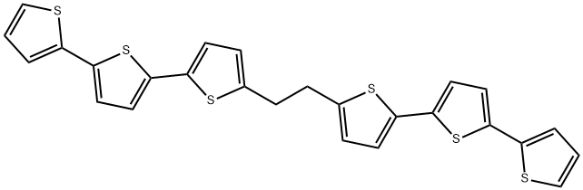 2,2':5',2''-Terthiophene, 5,5'''-(1,2-ethanediyl)bis- (9CI) 结构式