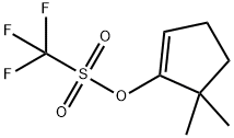 Methanesulfonic acid, 1,1,1-trifluoro-, 5,5-dimethyl-1-cyclopenten-1-yl ester 结构式