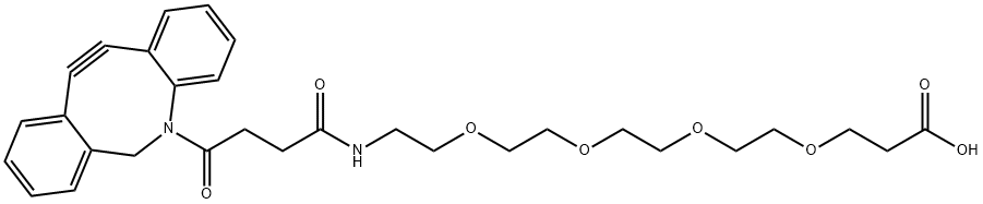DBCO-PEG4-ACID 结构式