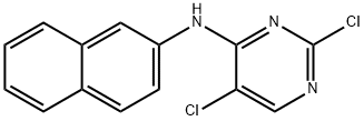 2,5-二氯-N-(萘-2-基)嘧啶-4-胺 结构式