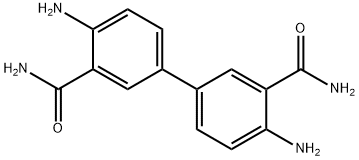 3,3-二甲酰胺- 4,4-二氨基-1,1-联苯 结构式