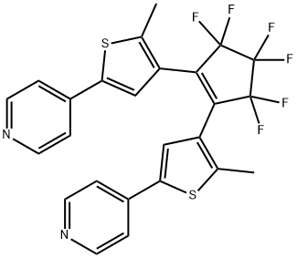 1,2-双[2-甲基-5-(4-吡啶基)-3-噻吩基]全氟环戊烯 结构式