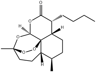 (+)-9-Norartemisinin, 9-n-butyl- 结构式