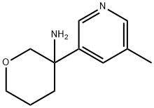 2H-Pyran-3-amine, tetrahydro-3-(5-methyl-3-pyridinyl)- 结构式