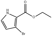 1H-Pyrrole-2-carboxylic acid, 3-bromo-, ethyl ester 结构式