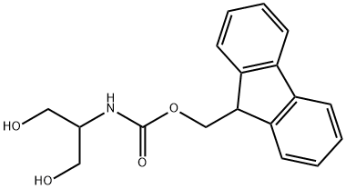 Carbamic acid, N-[2-hydroxy-1-(hydroxymethyl)ethyl]-, 9H-fluoren-9-ylmethyl ester 结构式