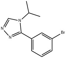 3-(3-溴苯基)-4-异丙基-4H-1,2,4-三唑 结构式