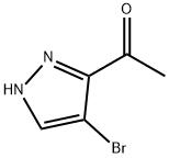 1-(4-溴-1H-吡唑-3-基)乙-1-酮 结构式
