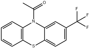 1-[2-(Trifluoromethyl)-10H-phenothiazin-10-yl]ethanone 结构式