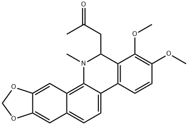 8-丙酮基白屈菜红碱 结构式