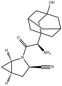 (1R,3R,5R)-2-[(2R)-2-氨基-2-(3-羟基-1-金刚烷基)-1-羰基乙基]-2-氮杂双环[3.1.0]己烷-3-腈(沙格列汀中间体对应杂质) 结构式