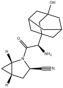 (1S,3R,5S)-2-[(2R)-2-氨基-2-(3-羟基-1-金刚烷基)-1-羰基乙基]-2-氮杂双环[3.1.0]己烷-3-腈(沙格列汀中间体对应杂质) 结构式