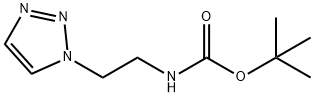 叔-丁基 (2-(1H-1,2,3-三唑-1-基)乙基)氨基甲酯 结构式