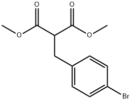 Propanedioic acid, 2-[(4-bromophenyl)methyl]-, 1,3-dimethyl ester 结构式