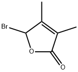 5-溴-3,4-二甲基呋喃-2(5H)-酮 结构式