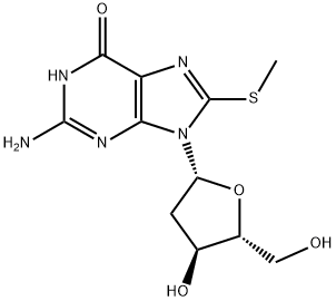 2'-Deoxy-8-methylthio-guanosine 结构式