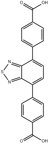 4,4'-(苯并[C][1,2,5]噻二唑-4,7-二基)二苯甲酸 结构式