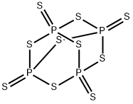 2,4,6,8,9,10-Hexathia-1,3,5,7-tetraphosphatricyclo[3.3.1.13,7]decane, 1,3,5,7-tetrasulfide 结构式