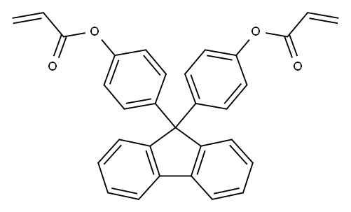 (9H-fluorene-9,9-diyl)bis(4,1-phenylene) diacrylate 结构式