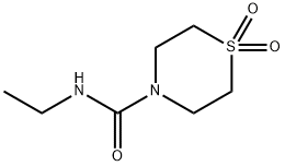 4-Thiomorpholinecarboxamide, N-ethyl-, 1,1-dioxide 结构式