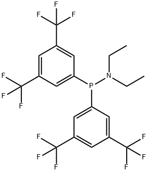 Phosphinous amide, P,P-bis[3,5-bis(trifluoromethyl)phenyl]-N,N-diethyl- 结构式