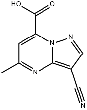 3-cyano-5-methylpyrazolo[1,5-a]pyrimidine-7-carb
oxylic acid 结构式