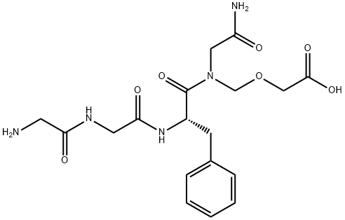 (S)-16-氨基-10-苄基-6,9,12,15-四氧杂-3-氧代-5,8,11,14-四氮杂十六烷基-1-油酸 结构式