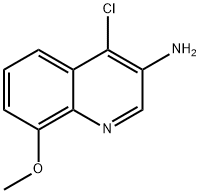 4-chloro-8-methoxyquinolin-3-amine 结构式