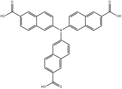 6,6',6''-氮川三(2-萘甲酸) 结构式