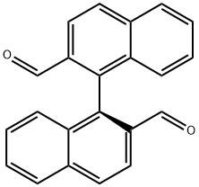 [1,1'-Binaphthalene]-2,2'-dicarboxaldehyde, (1S)- 结构式