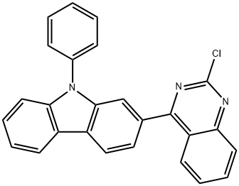 2-(2-氯-4-喹唑啉)-N-苯基咔唑 结构式