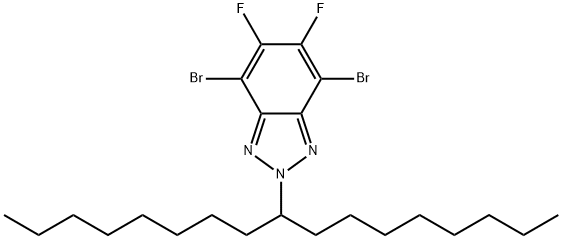 2H-Benzotriazole, 4,7-dibromo-5,6-difluoro-2-(1-octylnonyl)- 结构式